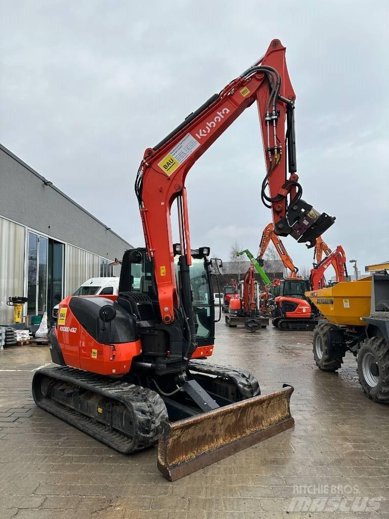 Kubota KX 080-4 中型挖土機/掘鑿機/挖掘機 7t-12t