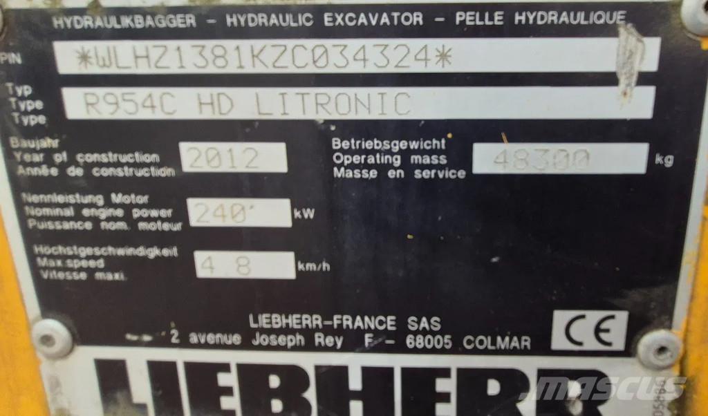 Liebherr r954c 履帶式 挖土機/掘鑿機/挖掘機