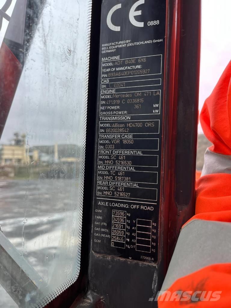 Bell B40 6x6 鉸接式起吊車