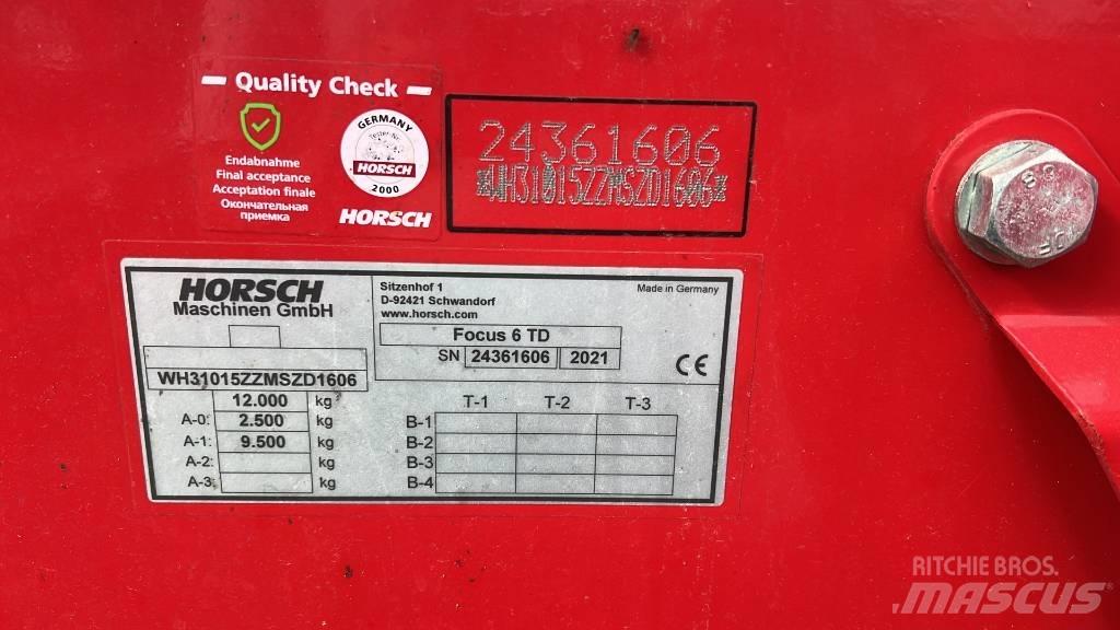 Horsch Focus 6 TD 鑽頭