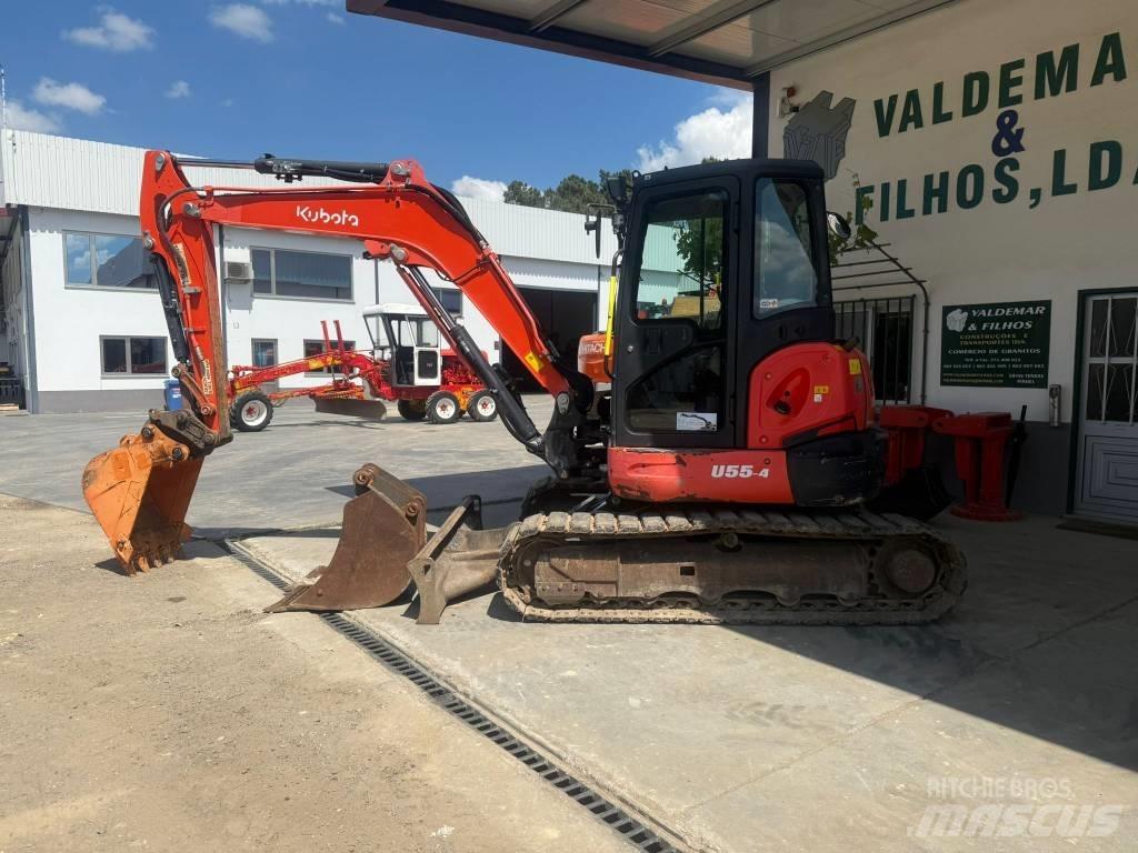 Kubota U 55-4, U55 小型挖土機/掘鑿機<7t(小型挖掘機)