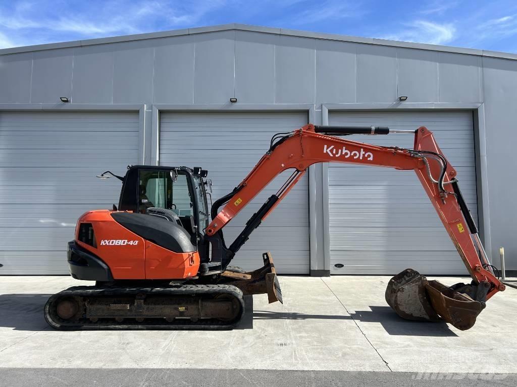 Kubota KX 080-4 中型挖土機/掘鑿機/挖掘機 7t-12t