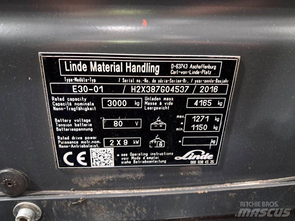 Linde E30-01 電動堆高機