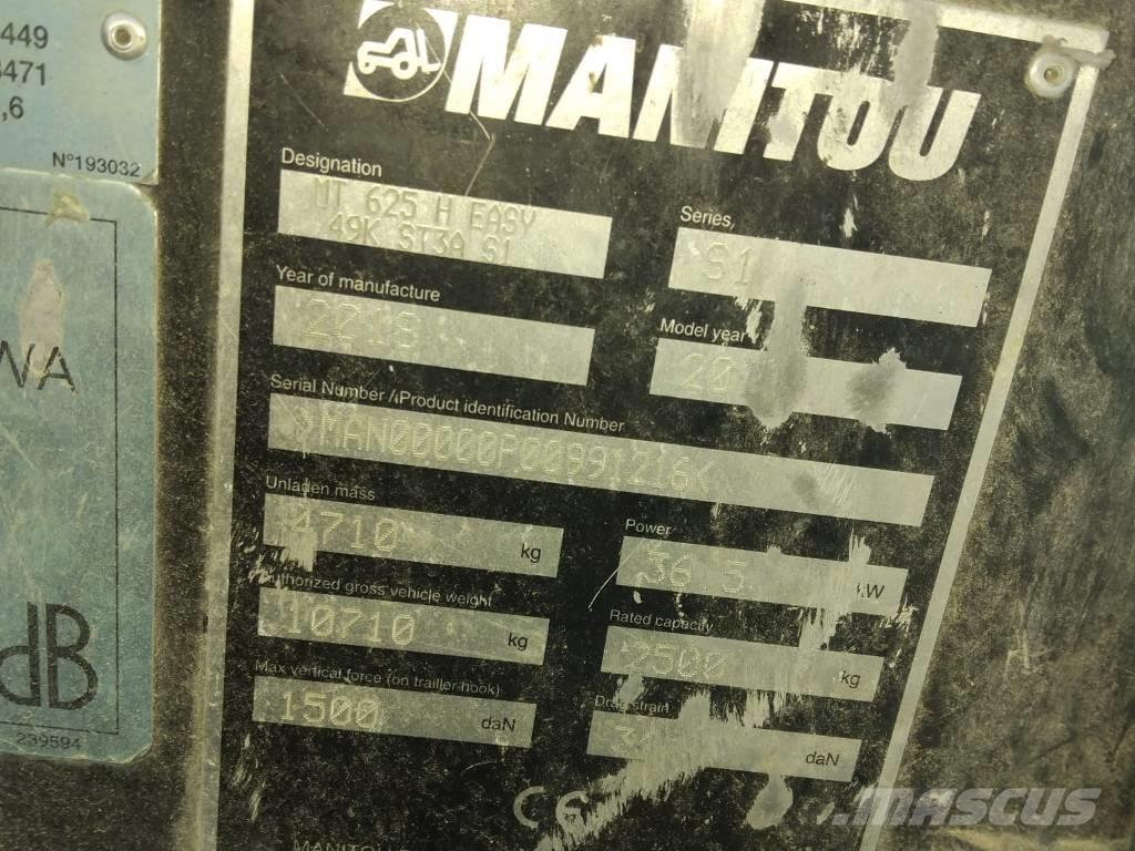 Manitou MT 625 伸縮臂操作車