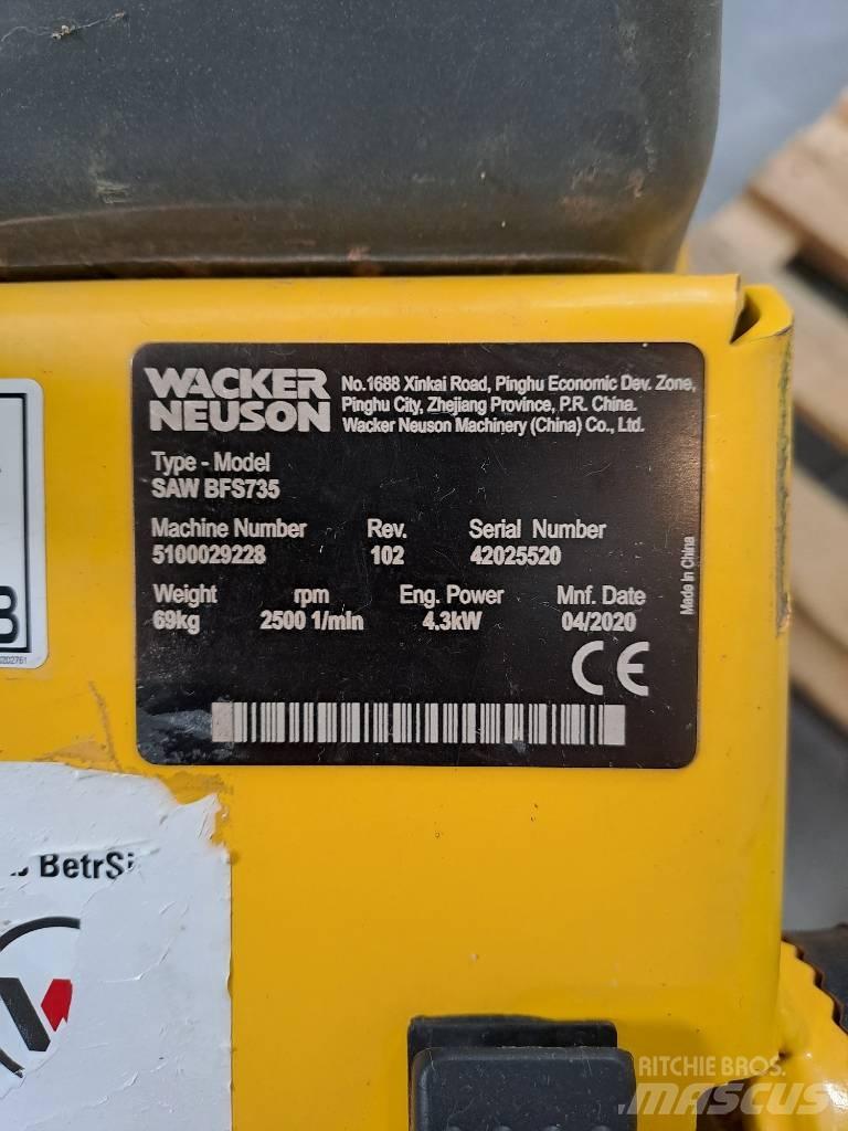 Wacker Neuson BFS735 岩石和混凝土鋸