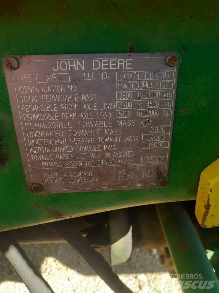 John Deere 7600 曳引機