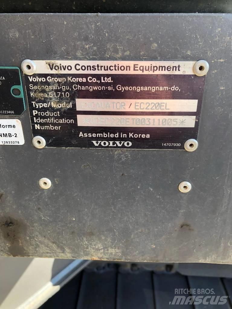 Volvo EC 220 EL 中型挖土機/掘鑿機/挖掘機 7t-12t
