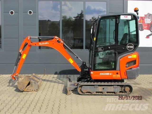 Kubota KX 018-4 小型挖土機/掘鑿機<7t(小型挖掘機)