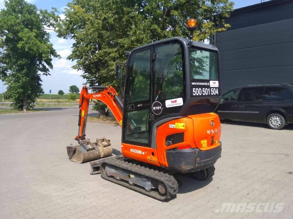 Kubota KX 018-4 小型挖土機/掘鑿機<7t(小型挖掘機)