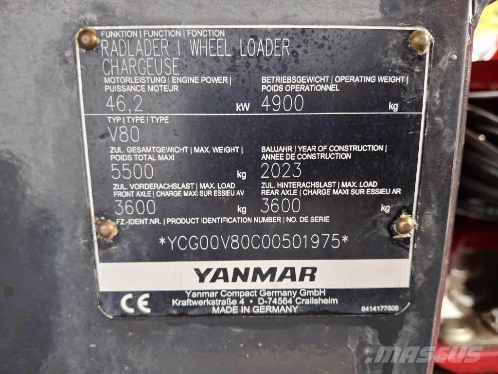 Yanmar V 80 輪胎式裝載機