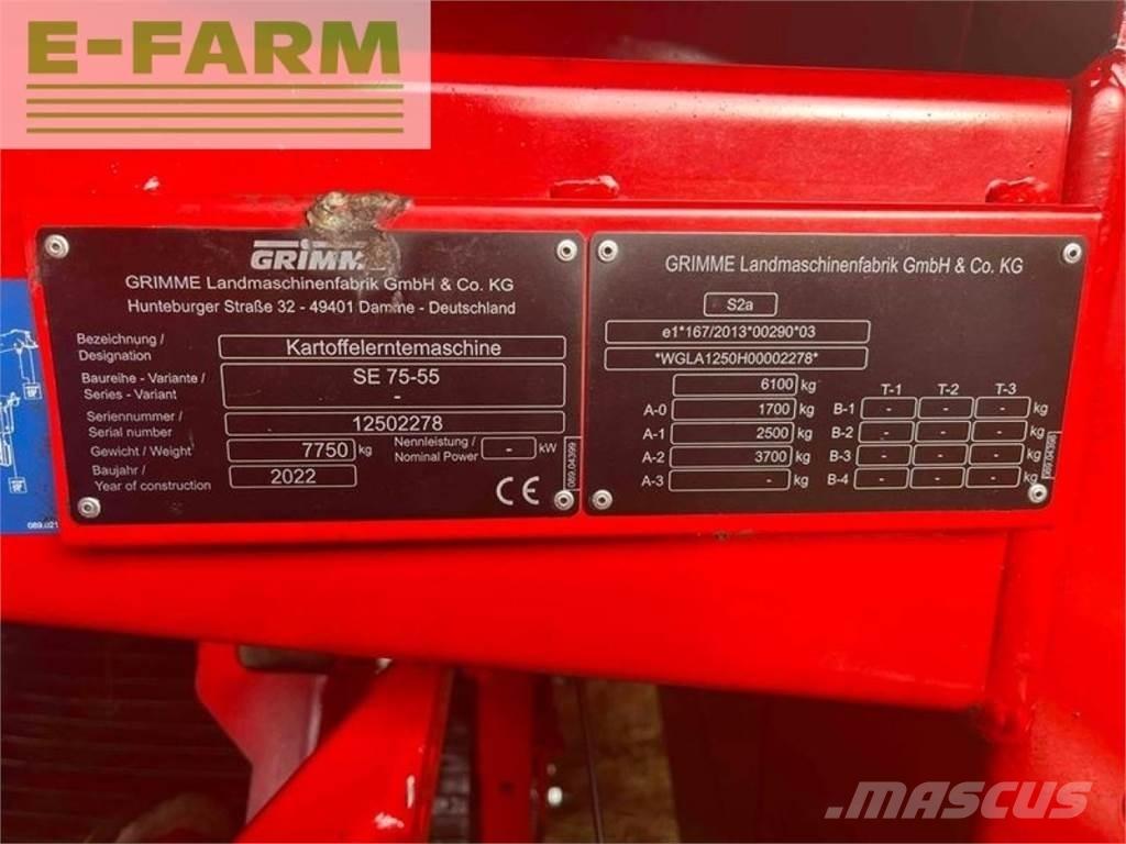 Grimme se 75-55 sb 馬鈴薯收穫機和挖掘機