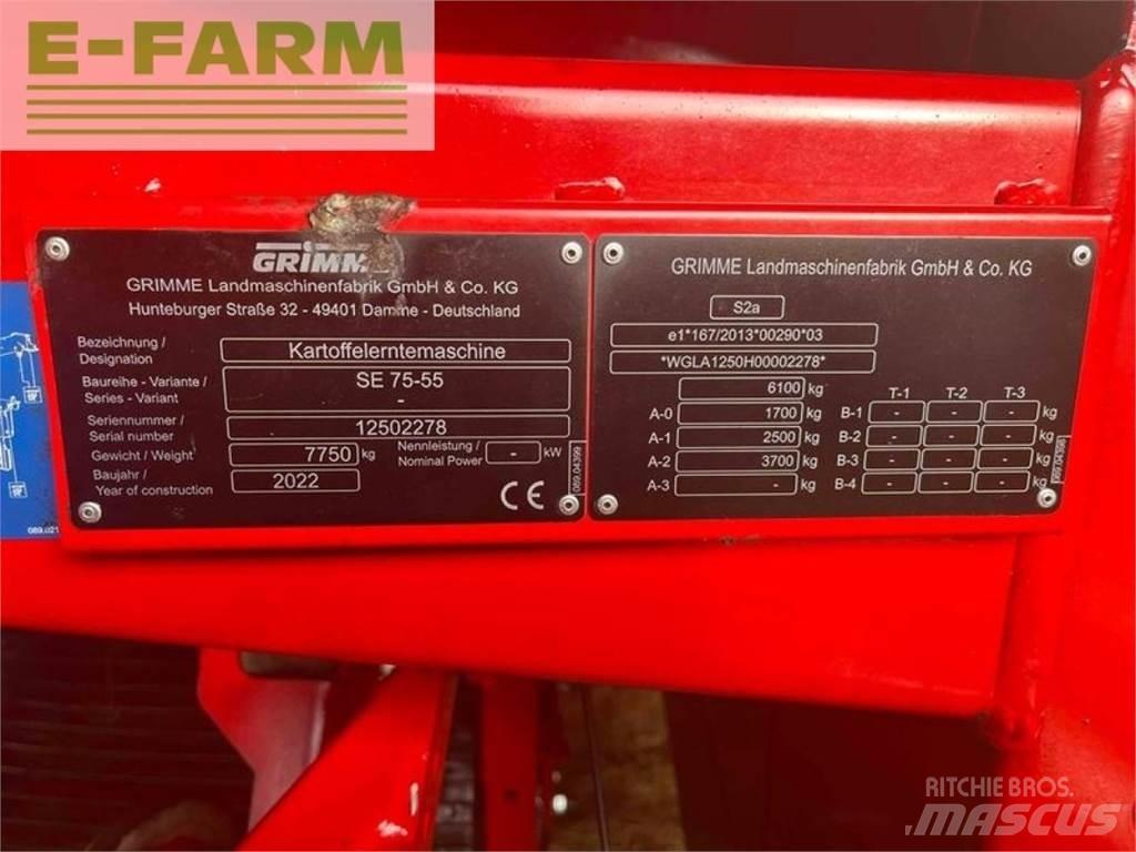 Grimme se 75-55 sb 馬鈴薯收穫機和挖掘機