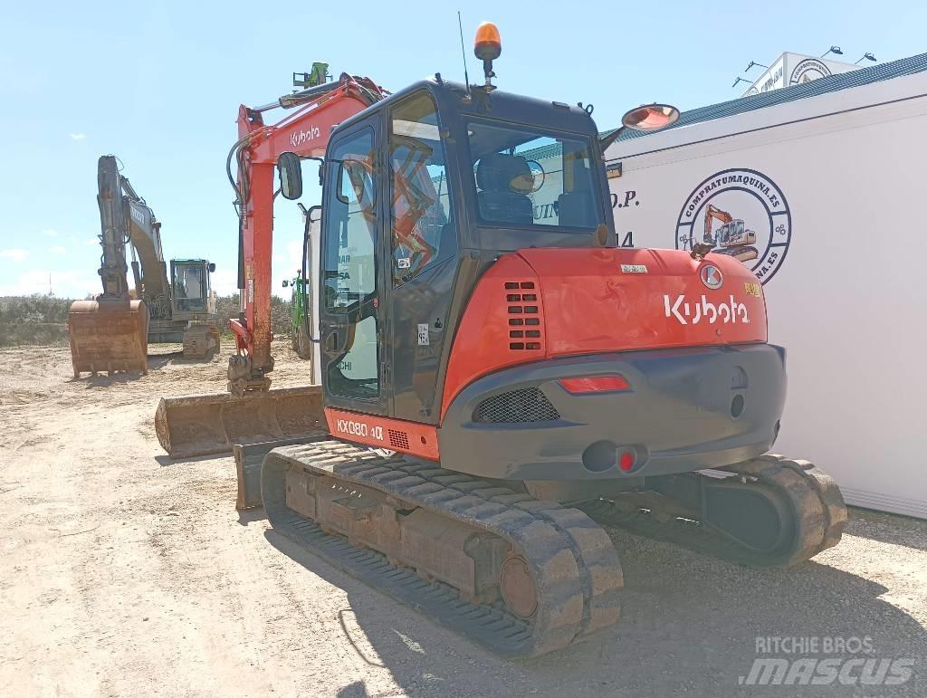Kubota KX 080-4 中型挖土機/掘鑿機/挖掘機 7t-12t