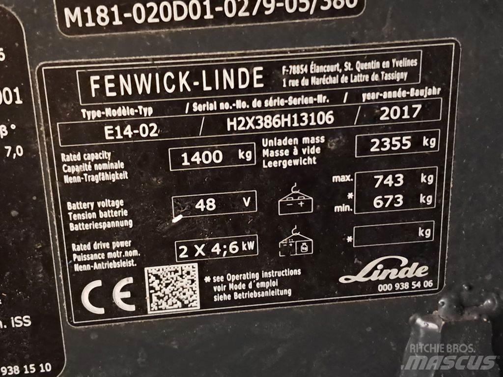 Linde E14-02 ion 電動堆高機