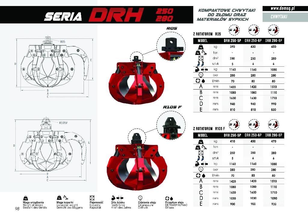  DEMOQ DRH280-6P 兩爪吊夾