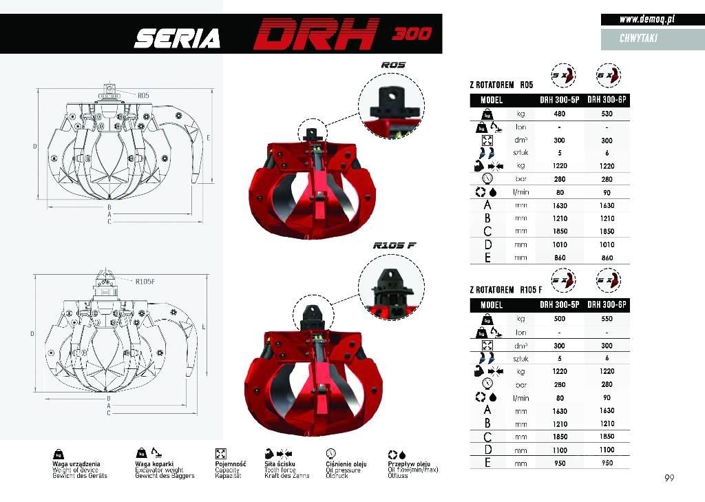  DEMOQ DRH280-6P 兩爪吊夾