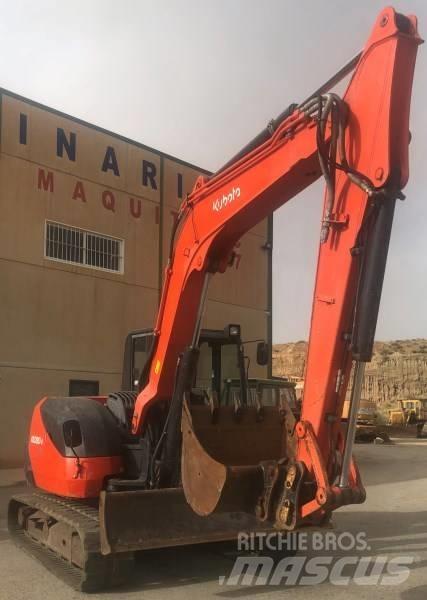Kubota KX080-4 中型挖土機/掘鑿機/挖掘機 7t-12t