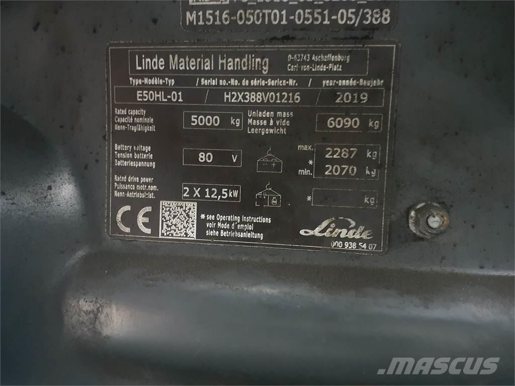 Linde E50HL 電動堆高機