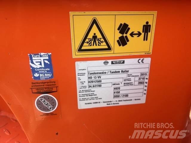 Hamm HD 13 VV, Vält 雙輪滾壓機