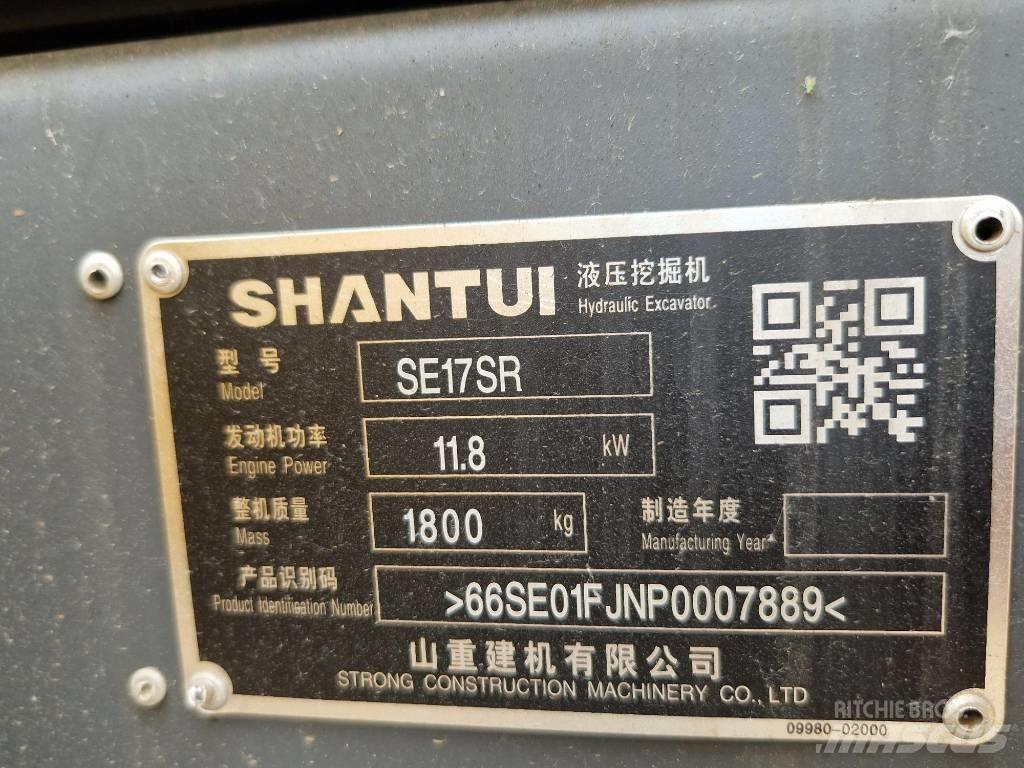 Shantui SE17SR 小型挖土機/掘鑿機<7t(小型挖掘機)