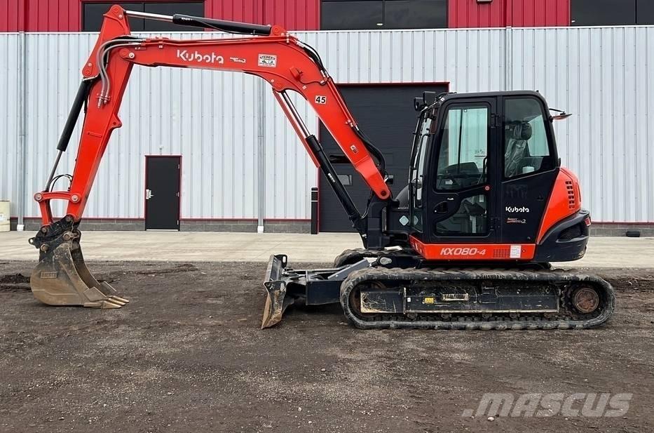 Kubota KX 080-4 中型挖土機/掘鑿機/挖掘機 7t-12t