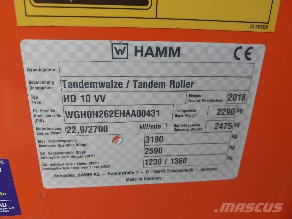 Hamm HD 10 VV 夯實機(夯土機)