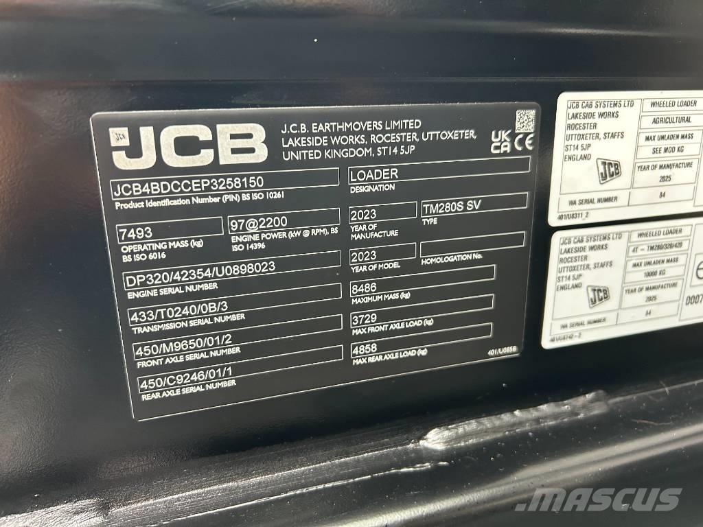 JCB TM280S 農業用伸縮臂裝載機