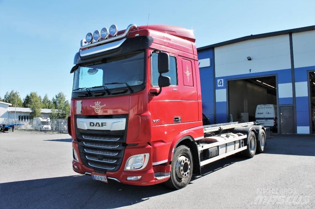 DAF XF 480 FAS 6x2 貨櫃框架卡車