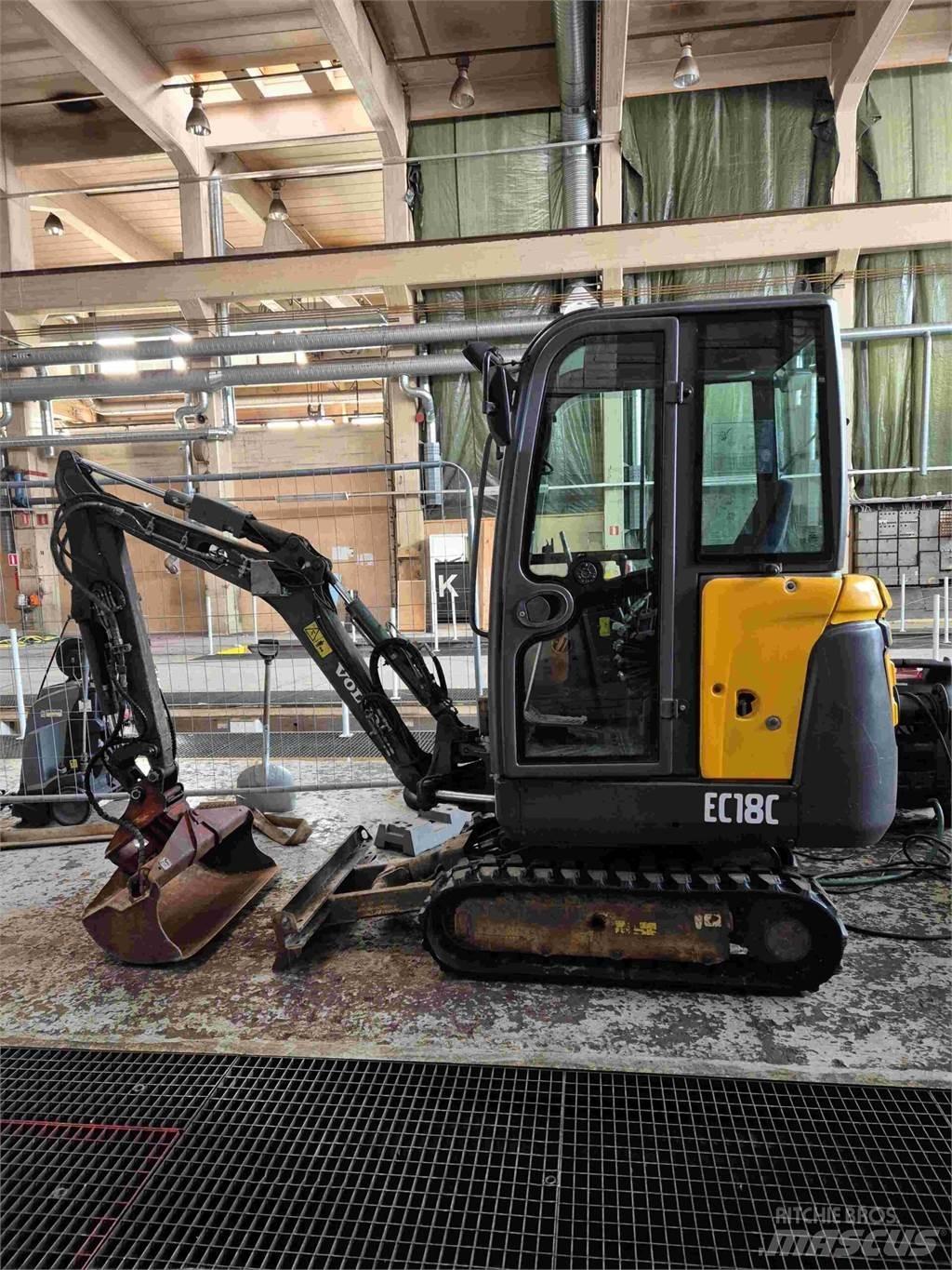 Volvo EC18C 小型挖土機/掘鑿機<7t(小型挖掘機)