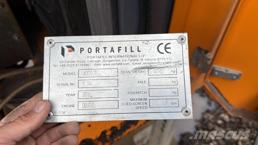 Portafill 4000t 移動式篩選機