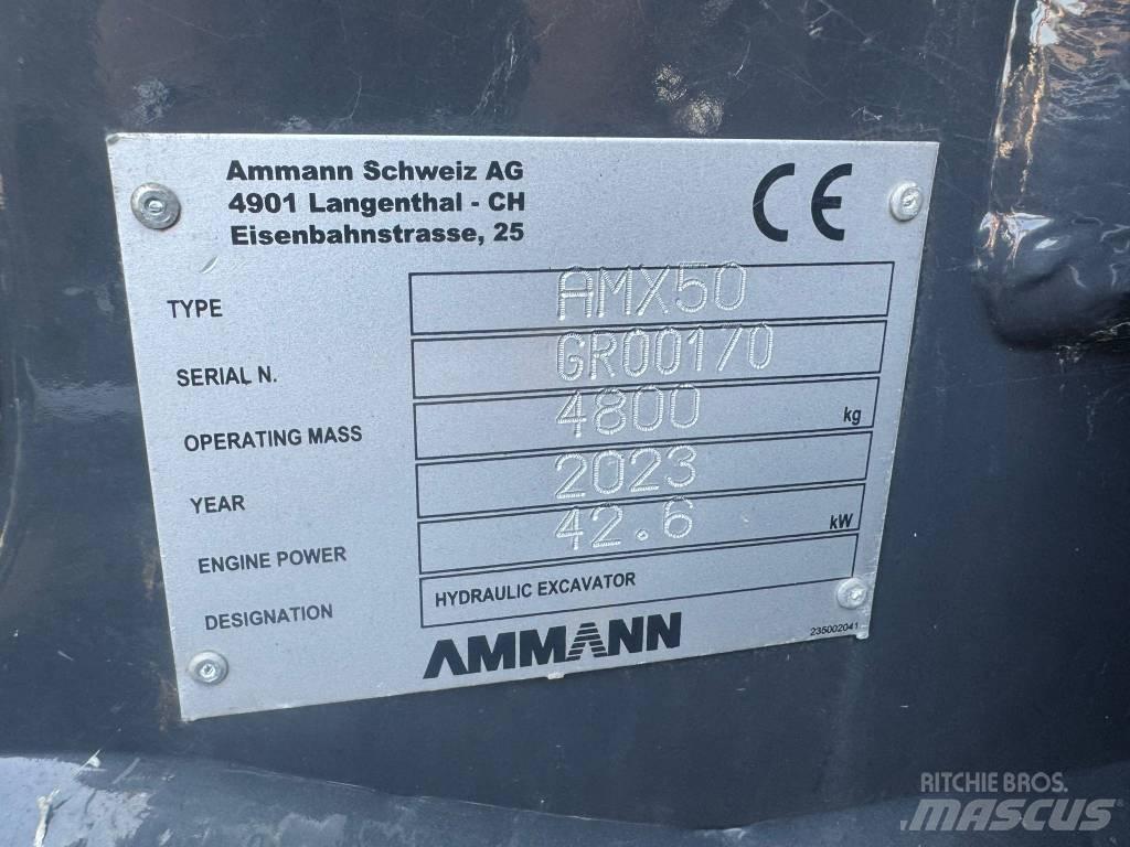 Ammann AMX 50 小型挖土機/掘鑿機<7t(小型挖掘機)