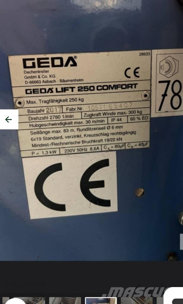 Geda Comfort 250 吊車起重機、絞車吊貨機和物料升降機