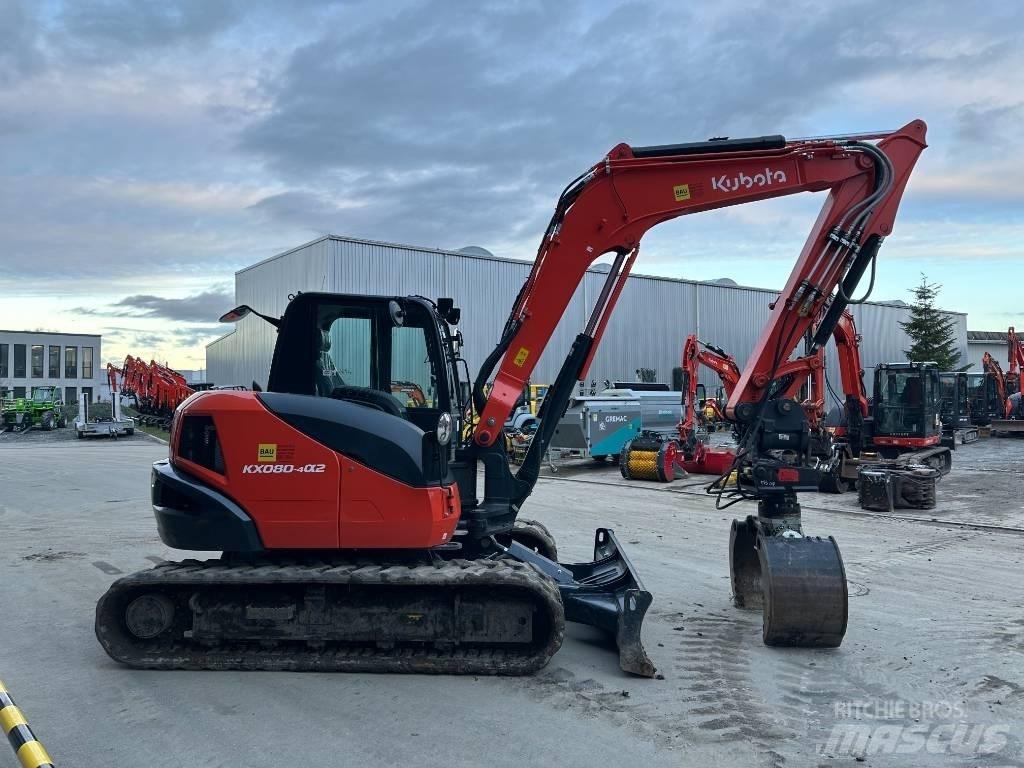 Kubota KX 080-4 小型挖土機/掘鑿機<7t(小型挖掘機)
