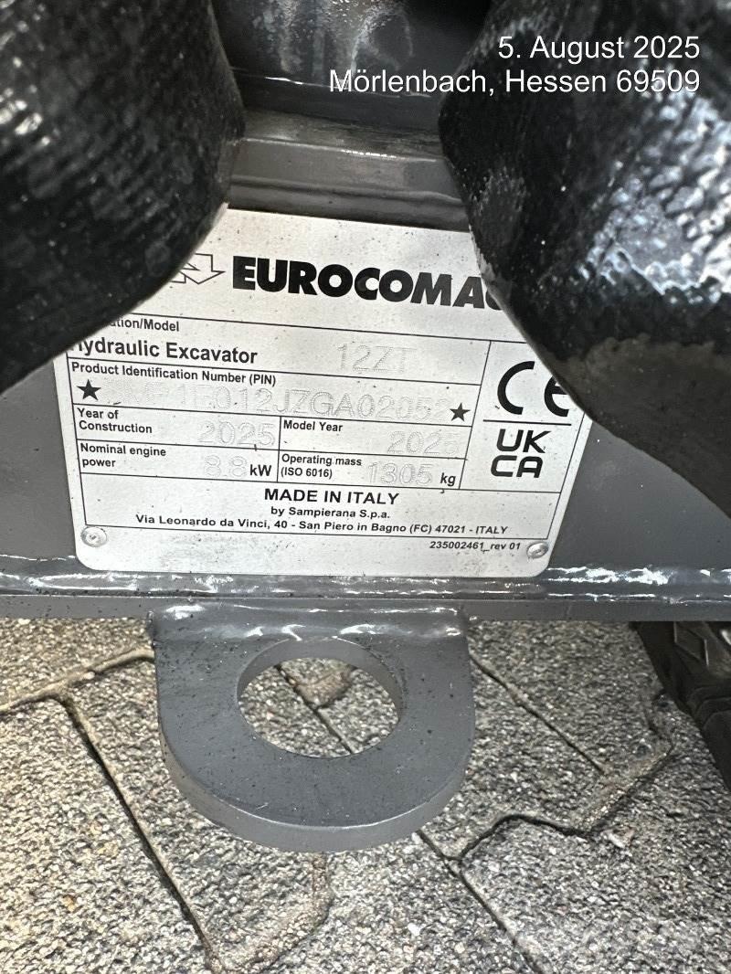 Eurocomach 12ZT 小型挖土機/掘鑿機<7t(小型挖掘機)