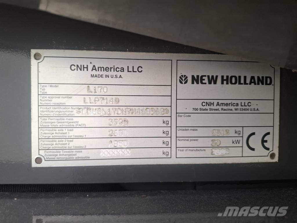 New Holland L 170 滑移轉向裝載機