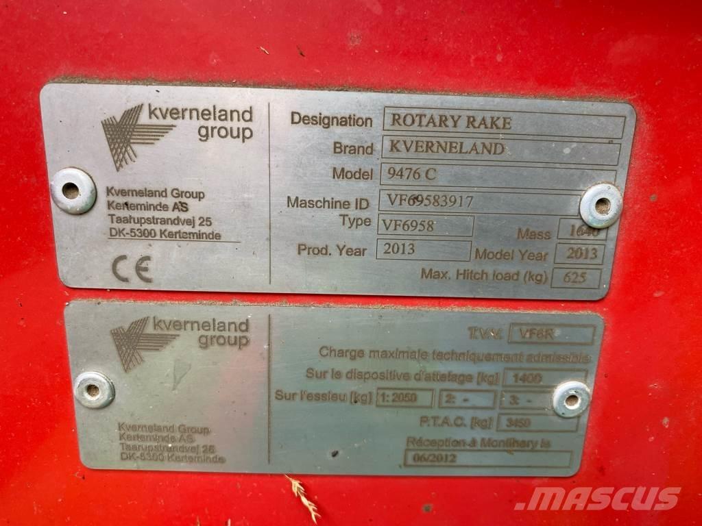Kverneland 9476C 堆草機