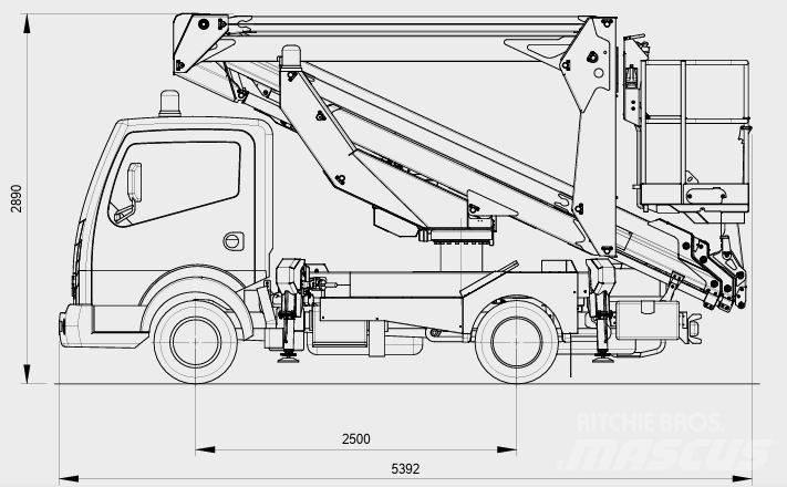 Palfinger P 240 AXE 卡車裝載高空作業車