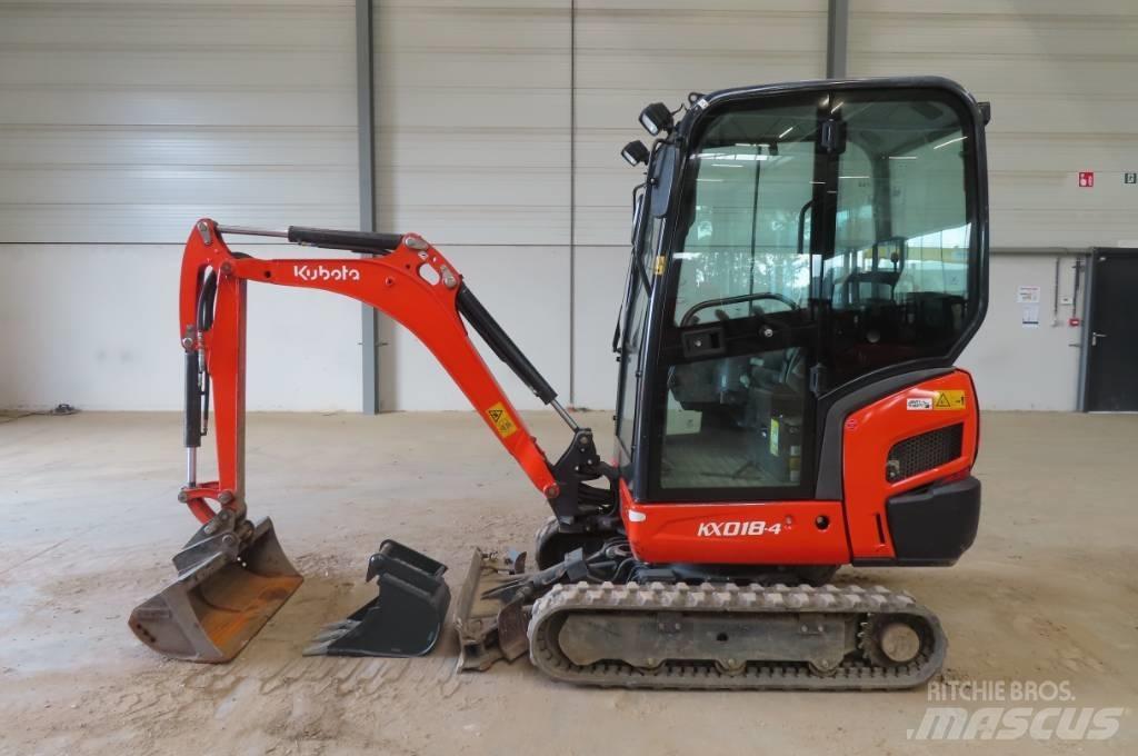 Kubota KX 018-4 小型挖土機/掘鑿機<7t(小型挖掘機)