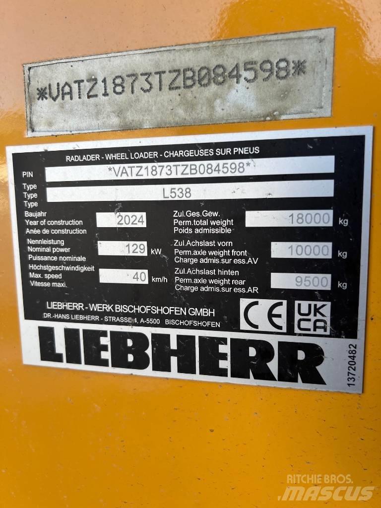 Liebherr L 538 輪胎式裝載機