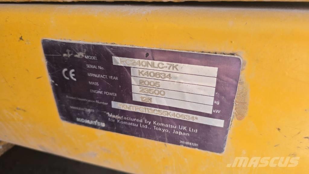 Komatsu PC 240 NLC-7 履帶式 挖土機/掘鑿機/挖掘機