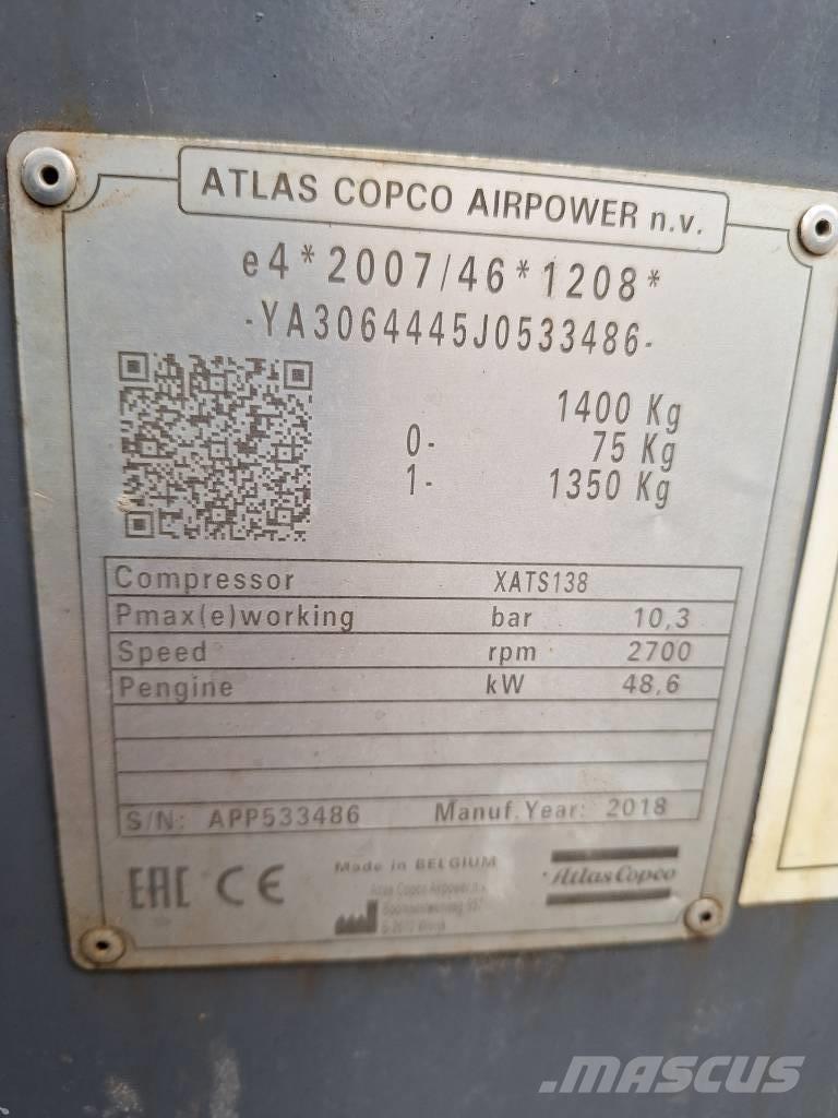 Atlas Copco XATS138 空氣壓縮機