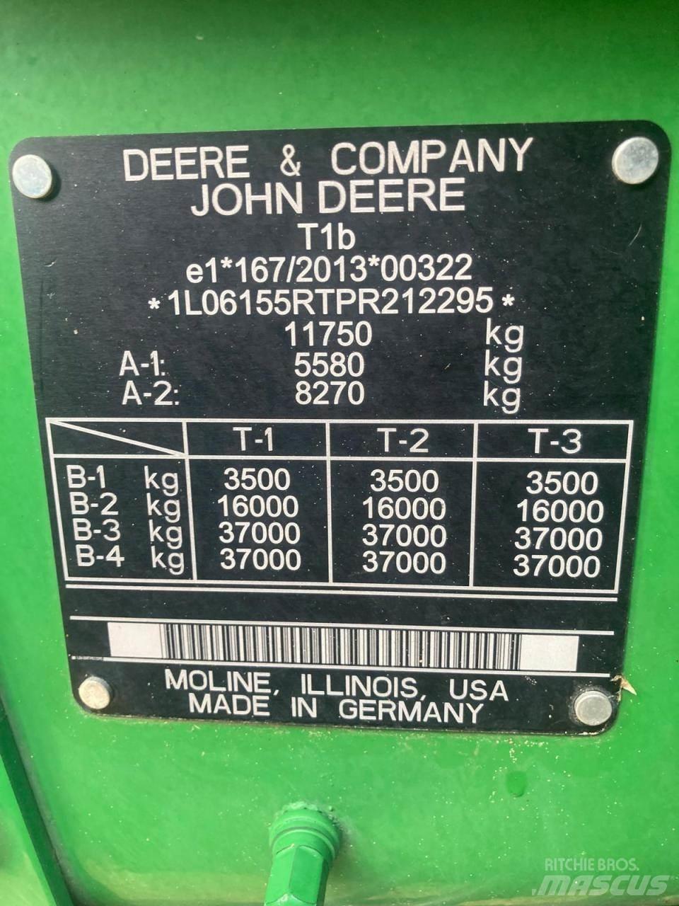 John Deere 6R 155 曳引機