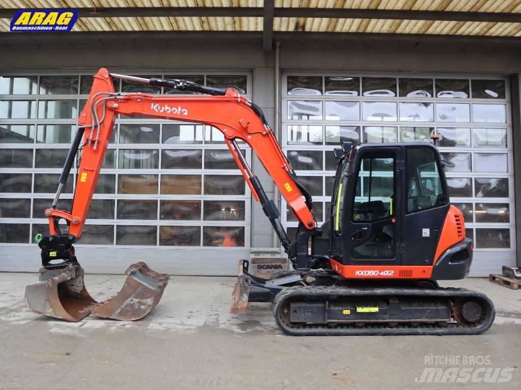 Kubota KX 080-4 中型挖土機/掘鑿機/挖掘機 7t-12t