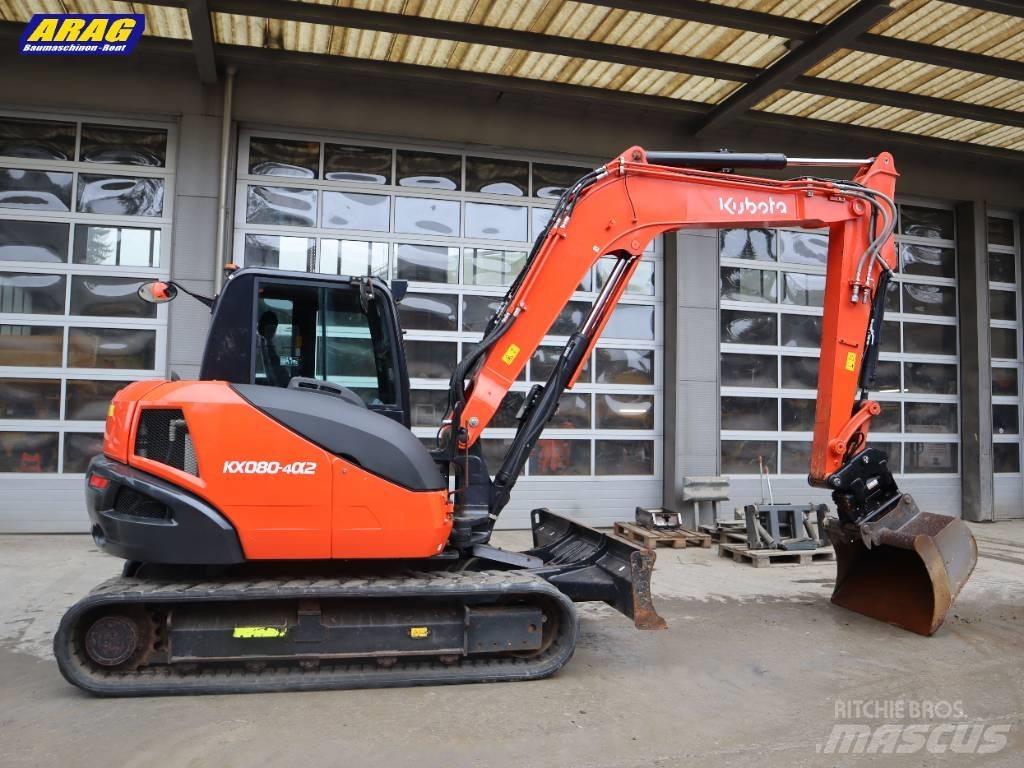 Kubota KX 080-4 中型挖土機/掘鑿機/挖掘機 7t-12t