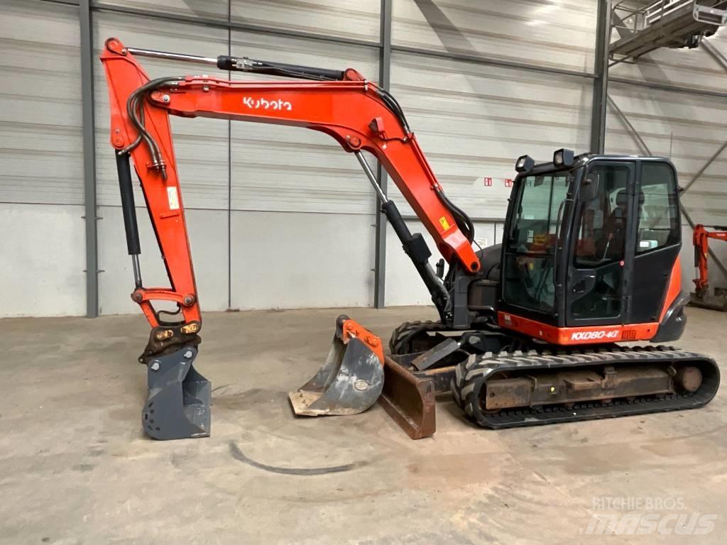 Kubota KX 080-4 A 中型挖土機/掘鑿機/挖掘機 7t-12t