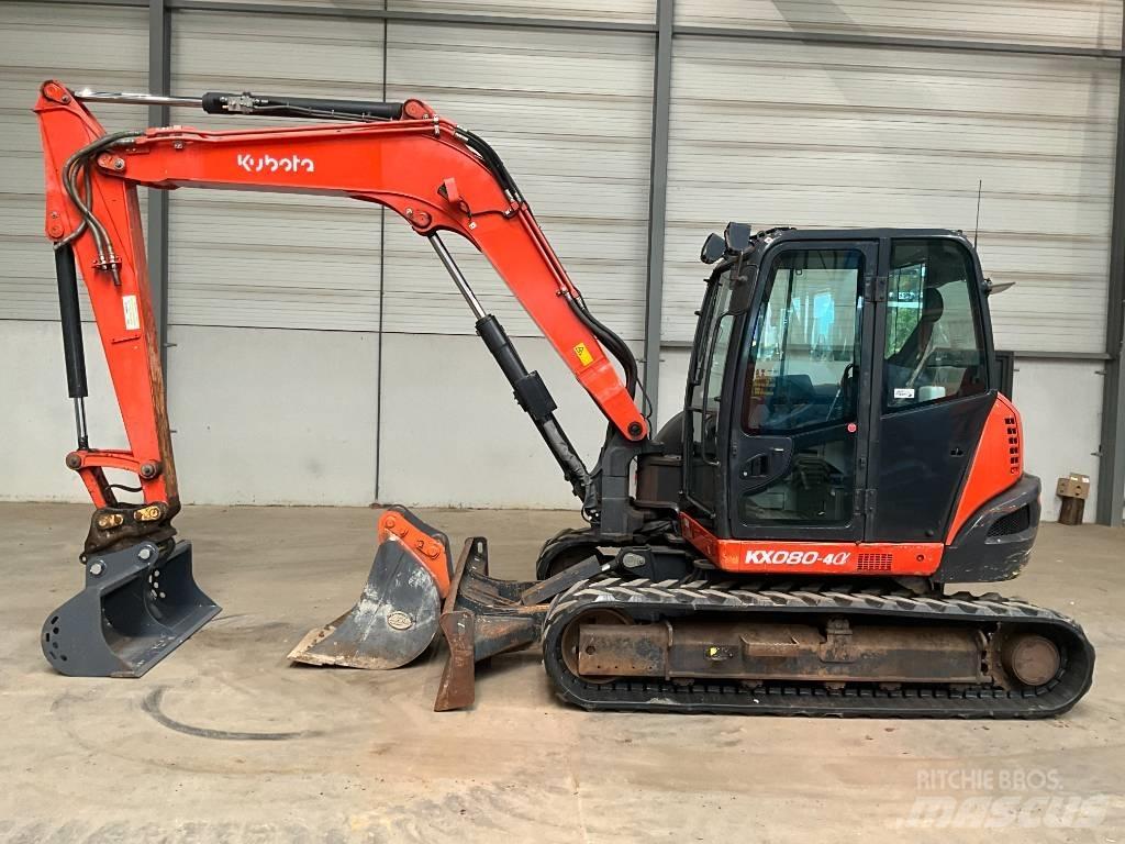Kubota KX 080-4 A 中型挖土機/掘鑿機/挖掘機 7t-12t