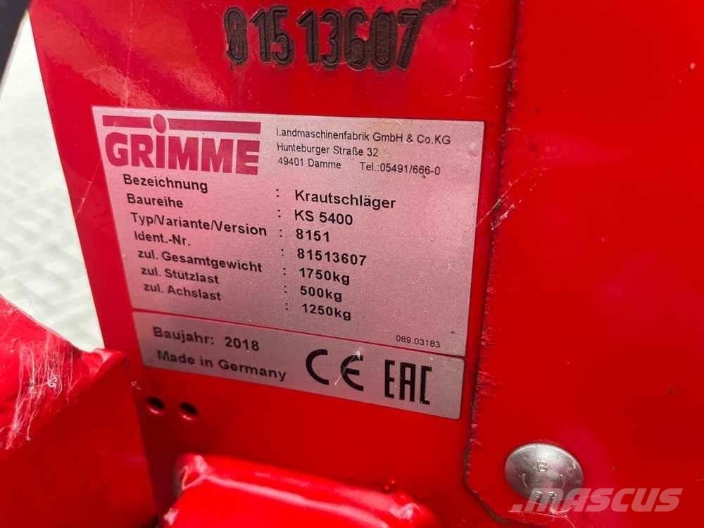 Grimme KS 5400 馬鈴薯設備 - 其他