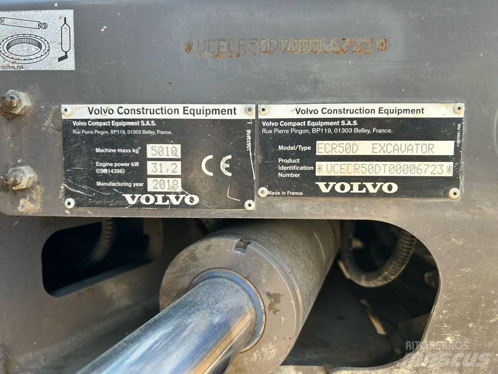 Volvo ECR 50 D 小型挖土機/掘鑿機<7t(小型挖掘機)