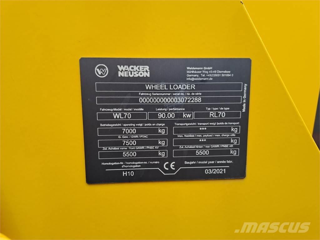 Wacker Neuson WL70 輪胎式裝載機