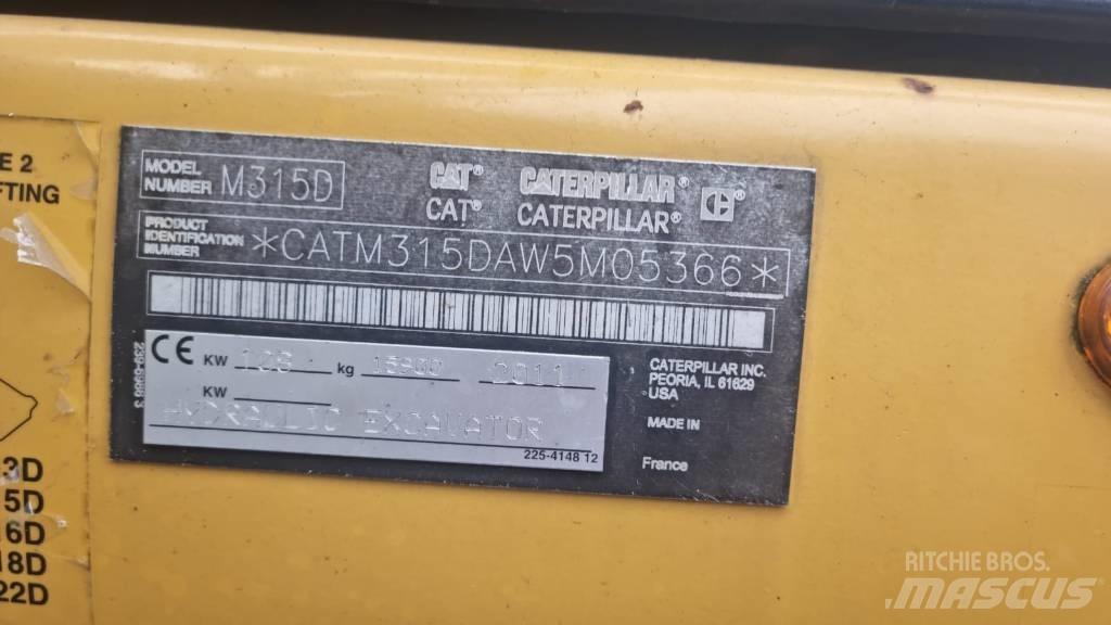 CAT M 315 D 旋轉式挖土機/掘鑿機/挖掘機